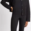 Vince Cotton Blend Quilted Jacket In Black