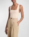 Vince Racerback Tank Top In Beach