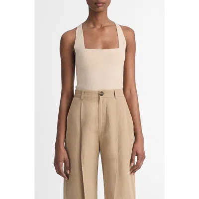 Vince Racerback Tank Top In Mojave