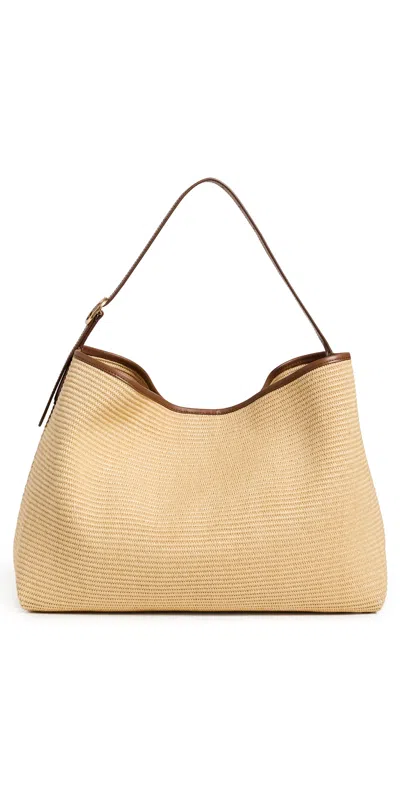 Vince Raffia Vivian Hobo Bag Natural In Neutral