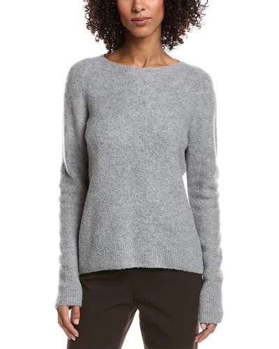 Vince Raglan Boat Neck Sweater In Gray