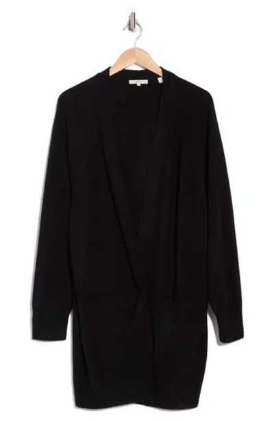 Vince Raglan Sleeve Cashmere Cardigan In Black