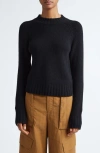 Vince Raglan Sleeve Cashmere Sweater In Black