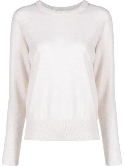 Vince Raglan-sleeve Crew-neck Jumper In White