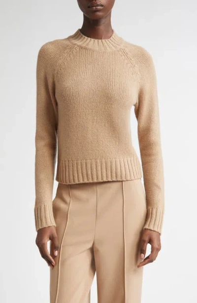 Vince Raglan Sleeve Wool & Cashmere Crewneck Sweater In Brown