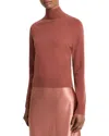 Vince Raglan Turtle Neck Sweater In Rosewood