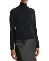 Shop Vince Raglan Turtleneck Wool & Cashmere-blend Sweater In Black