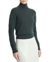 Vince Wool Blend Turtleneck Sweater In Blue