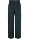 Vince Raver Flannel Cargo Pants In Green