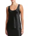 Vince Raw Edge Satin Tank