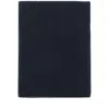 Vince Rectangular Navy Cashmere Scarf In Black