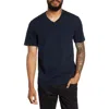 Vince Regular Fit Garment Dyed V-neck T-shirt In Sand