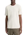 Vince Milano Short Sleeve Crewneck Sweater In White