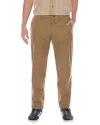 Vince Sueded Twill Garment-dye Pant In Brown