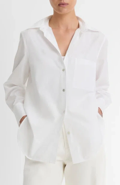 VINCE VINCE RELAXED COTTON BUTTON-UP SHIRT