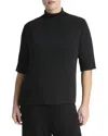 Vince Easy Elbow Sleeve Mock Neck Top