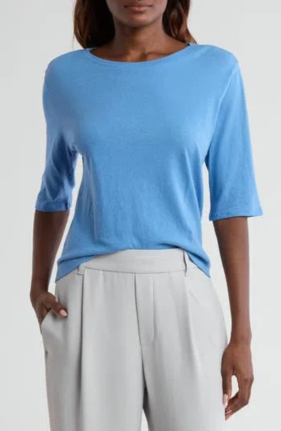 Vince Relaxed Elbow Sleeve T-shirt In Pool
