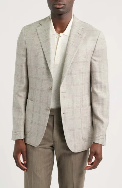 Vince Relaxed Fit Icon Linen, Wool & Silk Sport Coat In Neutral