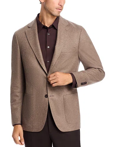 Vince Relaxed Fit Knit Cashmere Sport Coat In Light Brown