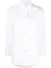 Vince Relaxed Fit Long Sleeve Shirt In White