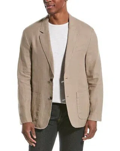 Pre-owned Vince Relaxed Hemp Blazer Men's Brown L
