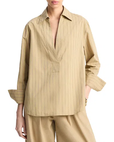 VINCE RELAXED LONG SLEEVE POPOVER SHIRT