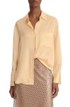 VINCE VINCE RELAXED SILK BLOUSE