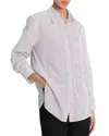 Vince Relaxed Straight Shirt In White