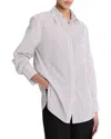 Vince Relaxed Straight Shirt In White