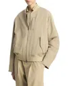 Vince Relaxed Tech Bomber Jacket Fawn In Neutral