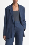 Vince Relaxed Textured Blazer In Light Coastal
