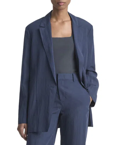 VINCE VINCE RELAXED TEXTURED WOOL-BLEND BLAZER