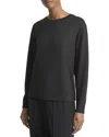 Vince Crewneck Stretch Sweater In Black