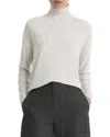 Vince Relaxed Turtleneck Top In White