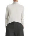Vince Relaxed Turtleneck Top In White