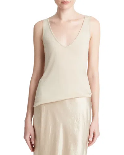 VINCE RELAXED V-NECK TANK