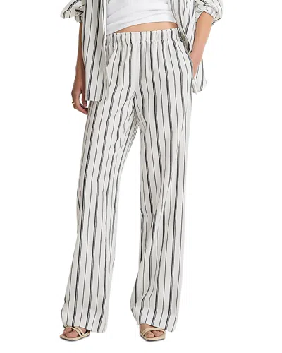 Vince Resort Stripe Drawstring Pants In White