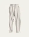Vince Resort Stripe Drawstring Pull On Pant In Multi