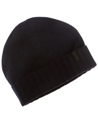 VINCE VINCE REVERSE JERSEY CUFFED BOILED CASHMERE HAT
