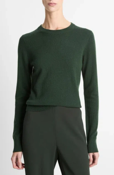 VINCE VINCE RIB CREWNECK CASHMERE SWEATER