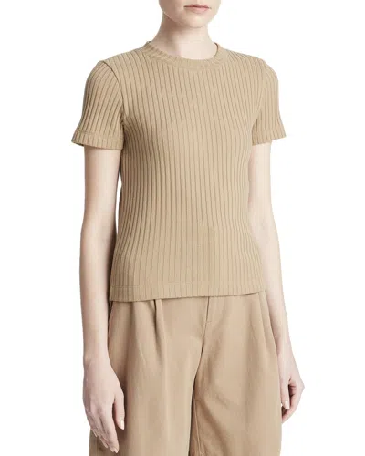 VINCE VINCE RIB CREWNECK TOP