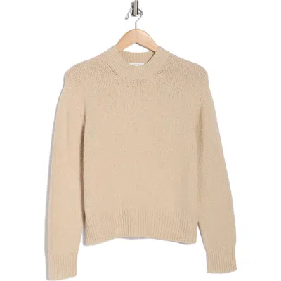 Vince Rib Drop Shoulder Crewneck Sweater In Neutral