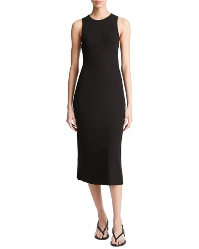 VINCE VINCE RIB HIGH NECK TANK DRESS