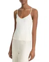 Vince Rib Knit Camisole Tank In Vanille