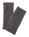 Vince Rib Knit Wool & Cashmere-blend Hand Warmer In Black