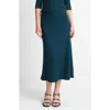 Vince Rib Midi Skirt In Blue