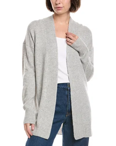 Vince Rib Placket Wool & Cashmere-blend Cardigan In Multi