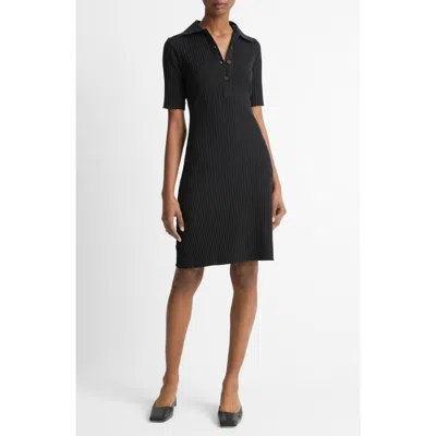 VINCE VINCE RIB POLO DRESS
