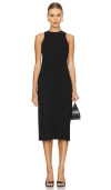 Vince Rib Tank Dress In Black