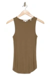 Vince Rib Tank In Green